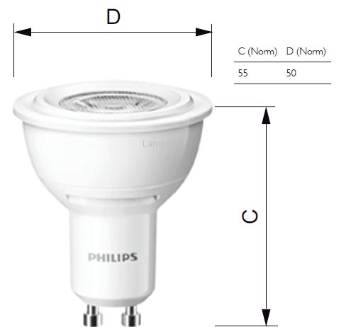 Fraude materiaal Suri PHILIPS MASTER LEDspot MV 3.5-35W GU10 3000K 36D